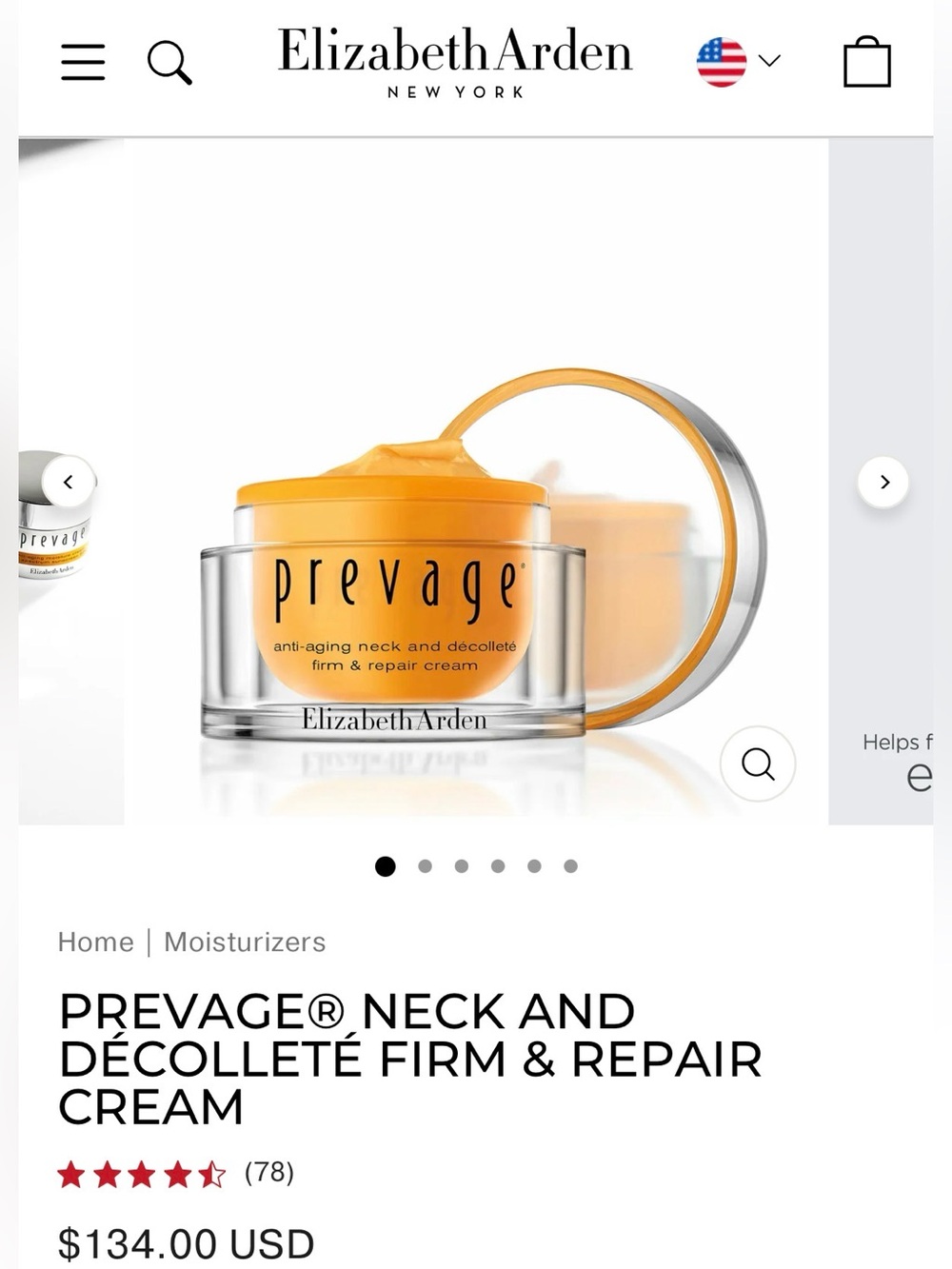 NWT - Elizabeth Arden Prevage Anti-aging Cream
